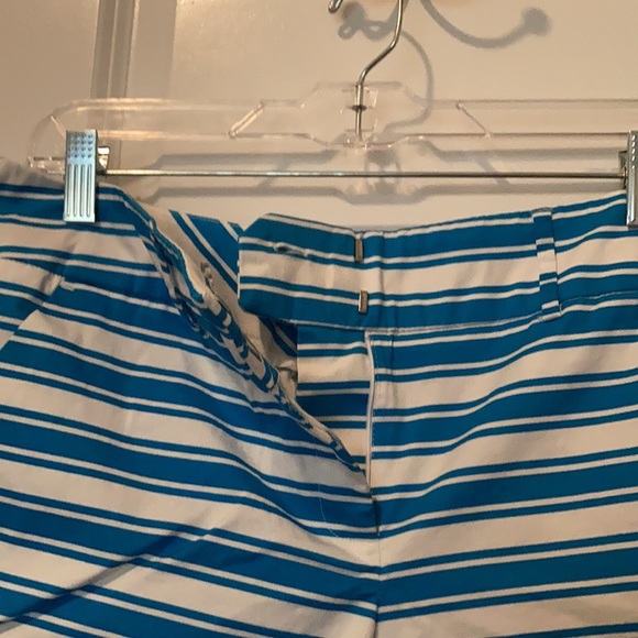 EUC shorts teal blue & green & white stripe - Picture 4 of 12